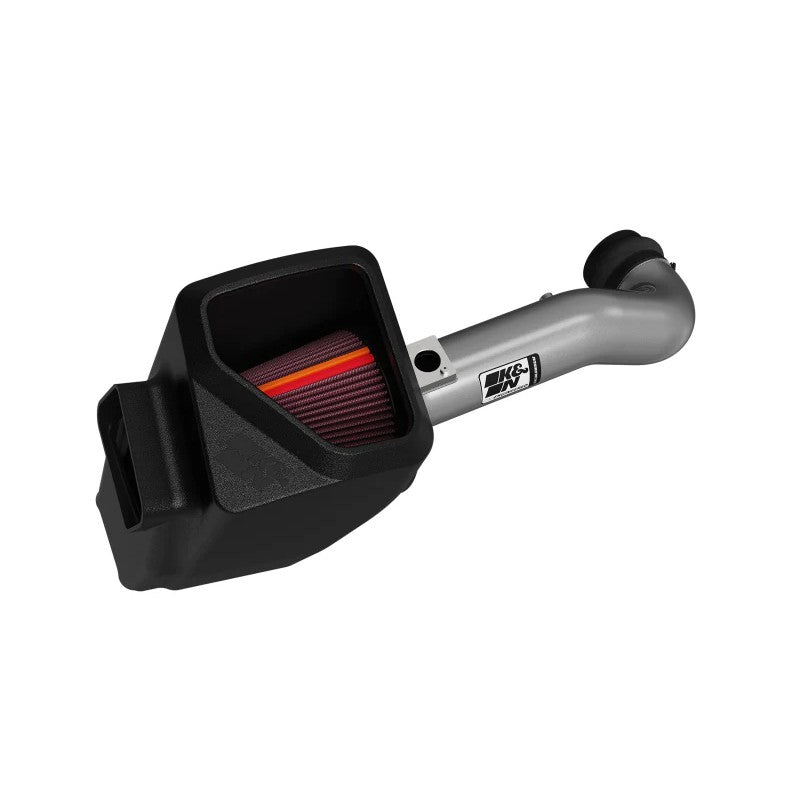 K&N NextGen cold air intake system with 6063 aluminum tube and red oiled cotton filter for 2009-2013 Silverado 1500.