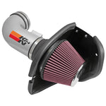 K&N 69-4530TS Typhoon Performance Intake with mandrel-bent aluminum tube and conical oiled cotton air filter.