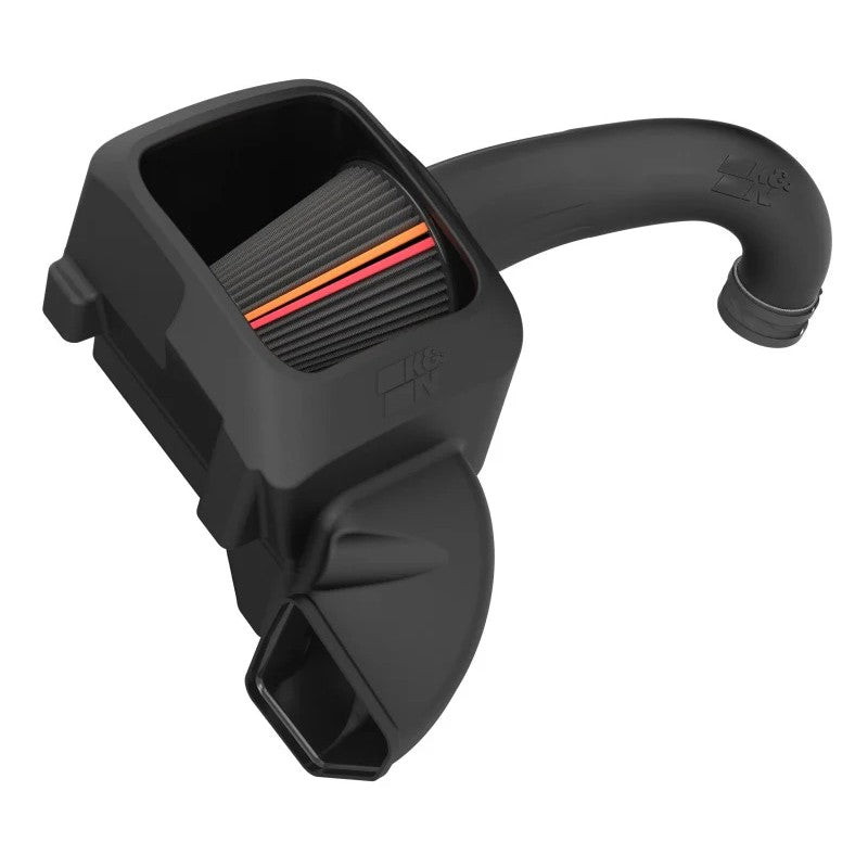 K&N NextGen Cold Air Intake with black HDPE molded tube and oil-free Dryflow synthetic air filter for Ram 5.7L V8.