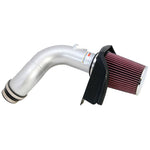 K&N 69 Series Typhoon silver aluminum cold air intake system with conical filter and heat shield for Acura TSX.