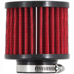 K&N 62-1450 crankcase vent filter with 1.5 inch rubber flange ID, synthetic media, and embossed rubber top.