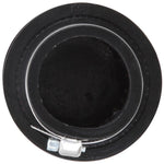 K&N 62-1470 crankcase vent filter with 1.75 inch rubber flange, 3 inch diameter, and embossed rubber top.