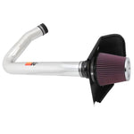 K&N 69 Series Typhoon performance air intake system with polished aluminum tube and red filter for 3.6L Chrysler Dodge