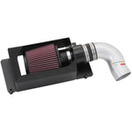 K&N 69-2023TS Black Typhoon performance intake system with mandrel-bent aluminum tube and red conical air filter