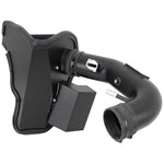 K&N Blackhawk Induction air intake system 71-3527 with black aluminum tube and oil-free synthetic filter.