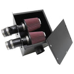 K&N 57-Series performance intake kit with HDPE tube and conical oiled cotton filter for 2011-2014 Polaris RZR 900.