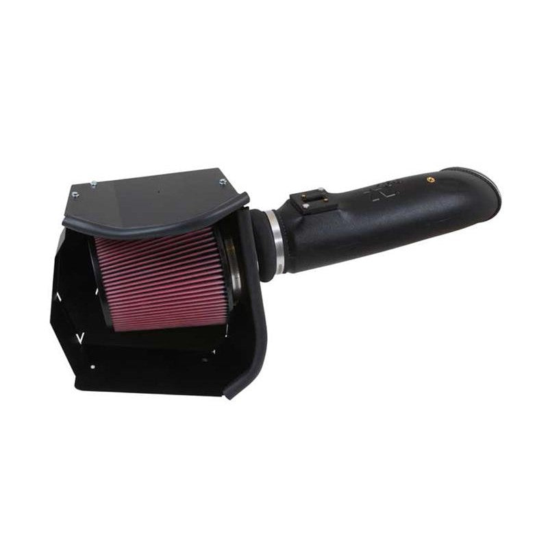 K&N 57-2582 Performance Intake Kit with HDPE rotationally-molded tube and red oiled cotton filter for Ford Super Duty 6.7L