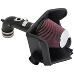 K&N Typhoon cold-air intake system with textured black aluminum tube and conical oiled cotton air filter