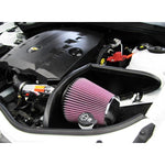 K&N 69-Series Typhoon cold air intake with aluminum tube and red conical air filter for 2012-2015 Chevrolet Camaro 3.6L.