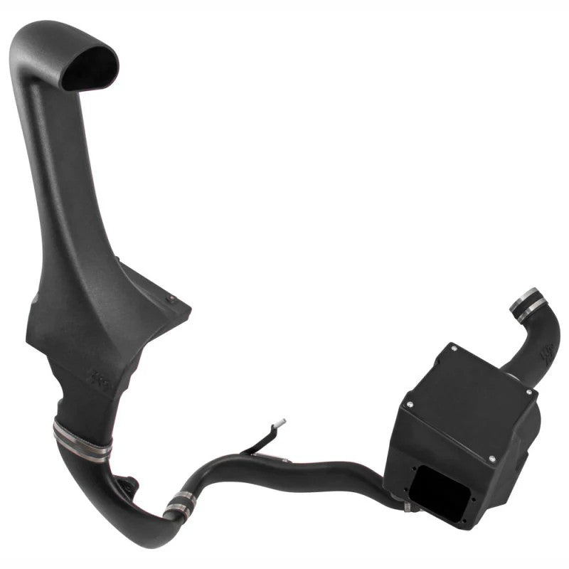 K&N black roto-molded snorkel performance intake system for 2012-2018 Jeep Wrangler JK 3.6L