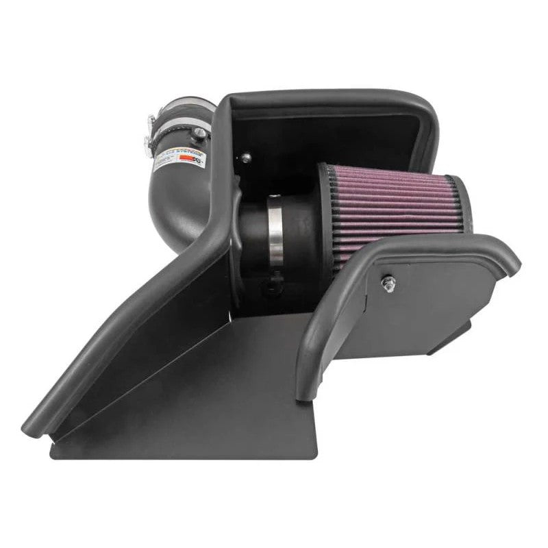 K&N Typhoon performance air intake system with aluminum intake tube and conical oiled cotton filter for VW Jetta