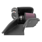 K&N Typhoon performance air intake system with aluminum intake tube and conical oiled cotton filter for VW Jetta