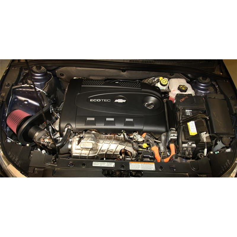 K&N 69 Series Typhoon Intake with mandrel-bent aluminum tube and red conical air filter for Chevrolet Cruze Diesel.