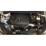 K&N 69-5315TS Typhoon Performance Intake System with silver aluminum tube and red conical air filter.