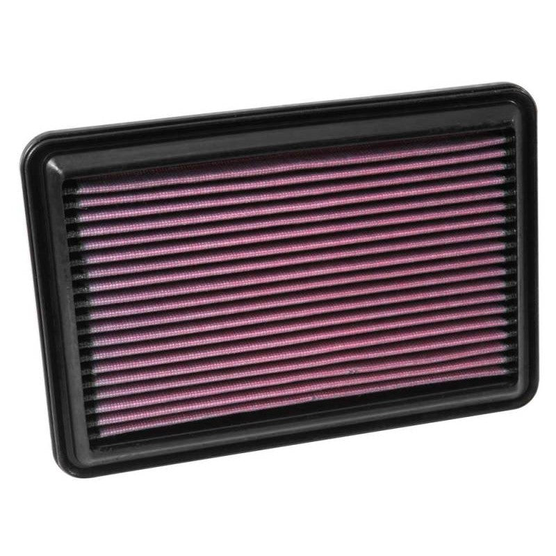 K&N 33-5016 high-flow oiled cotton drop-in replacement air filter for Nissan Rogue.