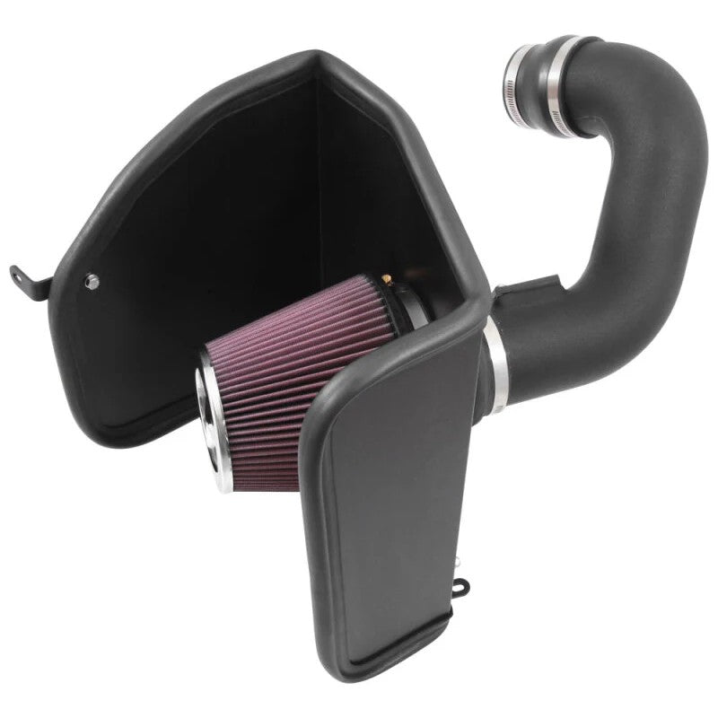 K&N performance air intake with black HDPE induction tube and conical air filter for 2015-2016 Colorado and Canyon