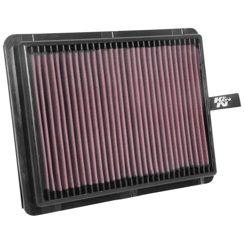 K&N 33-5057 washable cotton gauze drop-in air filter for Hyundai Sonata and Kia Optima.