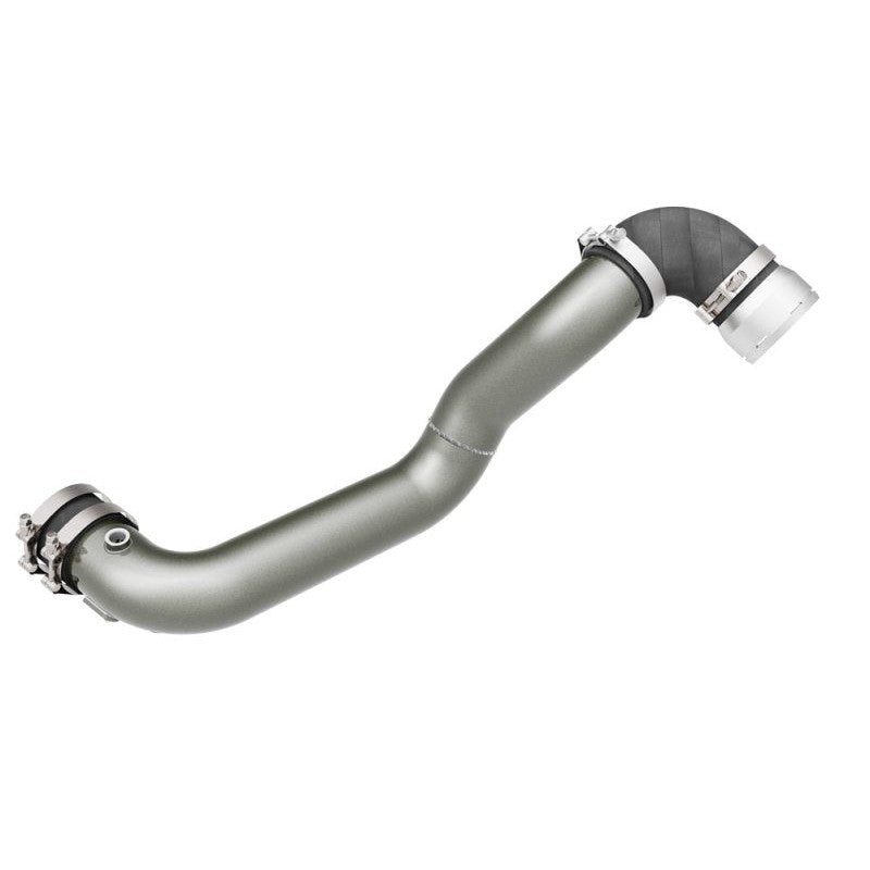K&N 77-1001KC gunmetal gray powder-coated aluminum charge pipe for 2015-2026 Ford F-150 and Expedition 3.5L EcoBoost.