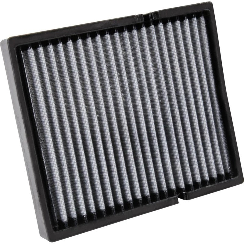 K&N VF2054 washable synthetic cabin air filter featuring high-flow pleated media for select Toyota and Lexus models.