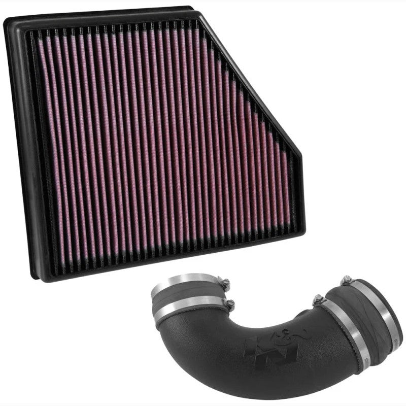 K&N 57-3092 FIPK air intake kit with high-flow filter, heat shield, and intake tube for 2016-2020 Camaro SS.