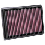 K&N 33-5079 high-flow oiled cotton drop-in replacement air filter for Lexus and Toyota V6-3.5L hybrids