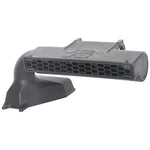 K&N 57-1142 performance intake scoop kit with black HDPE housing and Drycharger pre-filter for Can-Am Maverick X3.