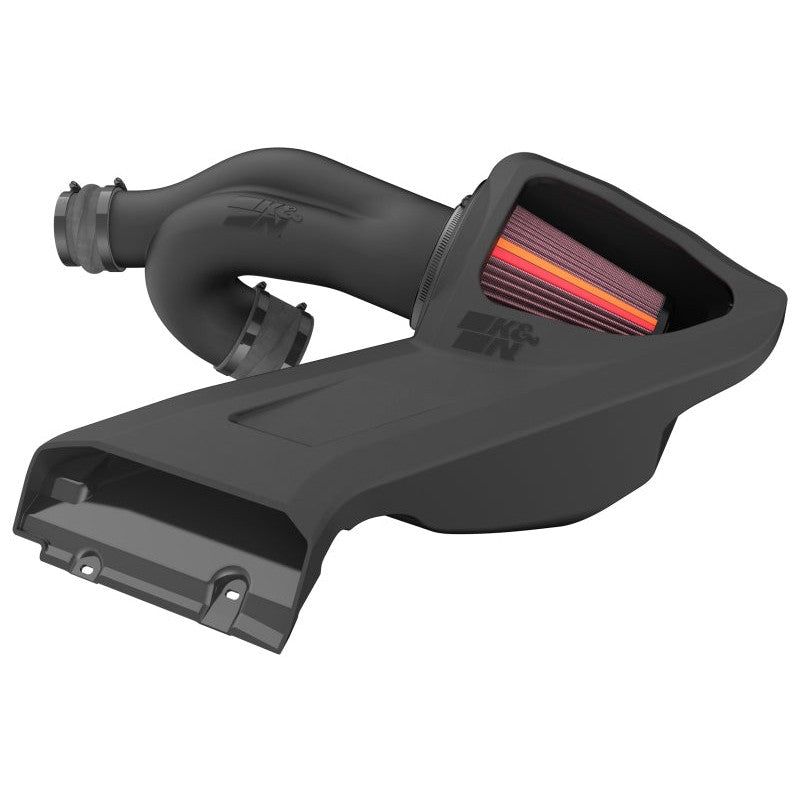 K&N 50-2609 NextGen cold air intake with black HDPE tubes and oversized conical filter for Ford F-150 3.5L.