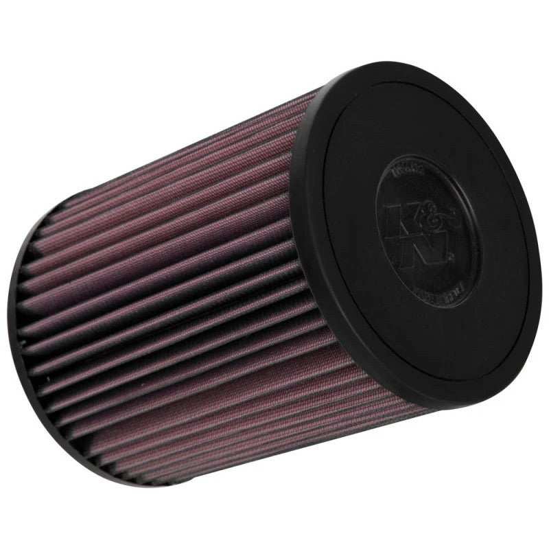 K&N E-0642 high-flow drop-in replacement air filter with red oiled cotton media for Hyundai Kona N and Veloster N.