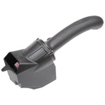 K&N AirCharger performance intake system with black HDPE tube and enclosed air box for 2018-2023 Jeep Wrangler 2.0L