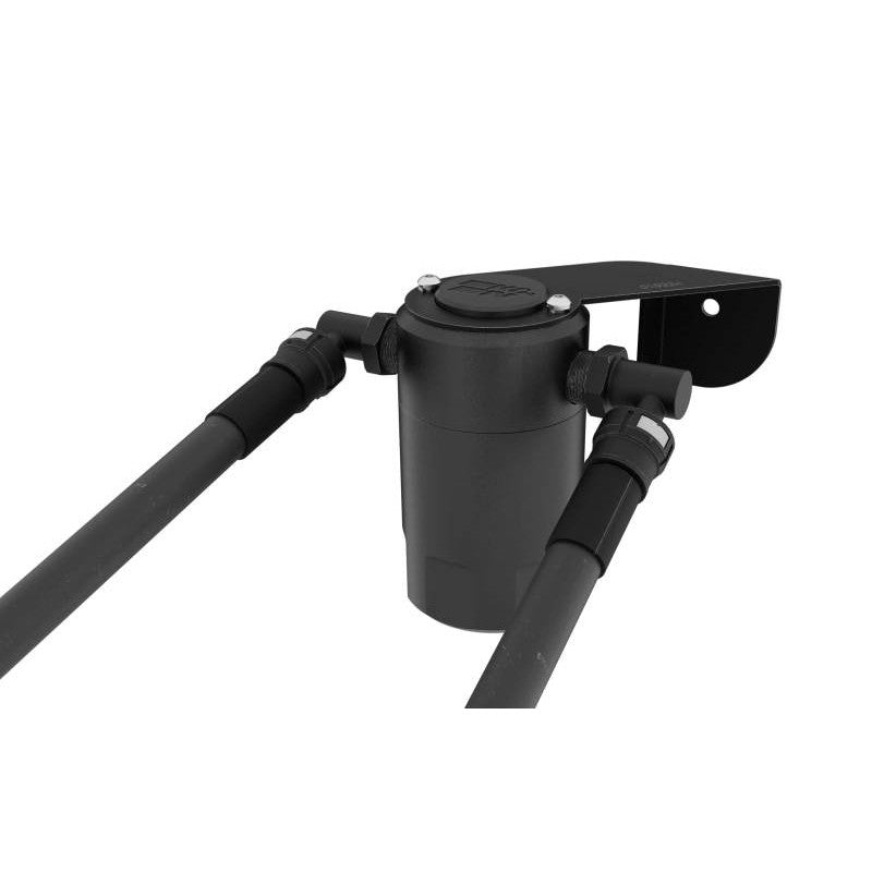 K&N 81-0804 Air Oil Separator catch can kit with factory-style quick-connect hoses and mounting bracket.