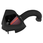 K&N NextGen cold air intake with black HDPE tube, heat shield, and red oiled cotton conical air filter for Ram 1500.