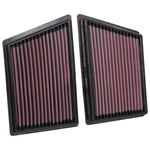 K&N 33-3153 high-flow washable oiled cotton air filter for 2019-2026 Porsche 911 3.0L