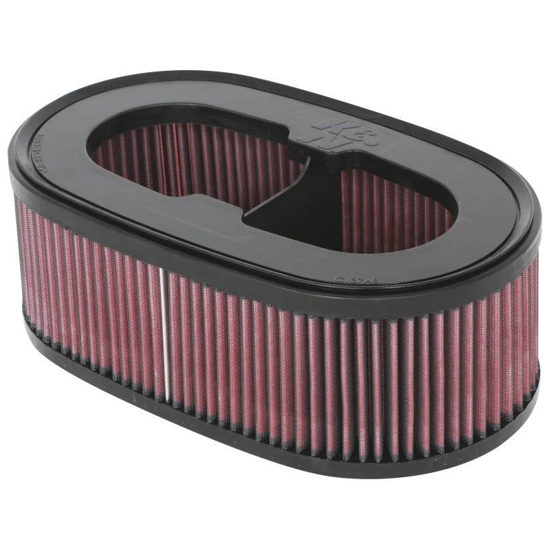 K&N E-0636 High-Flow replacement air filter with red oiled cotton media for 2020-2026 Corvette 6.2L V8.