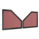 K&N 33-3171 high-flow replacement air filter with oiled cotton media for 2021-2026 BMW M2, M3, and M4.