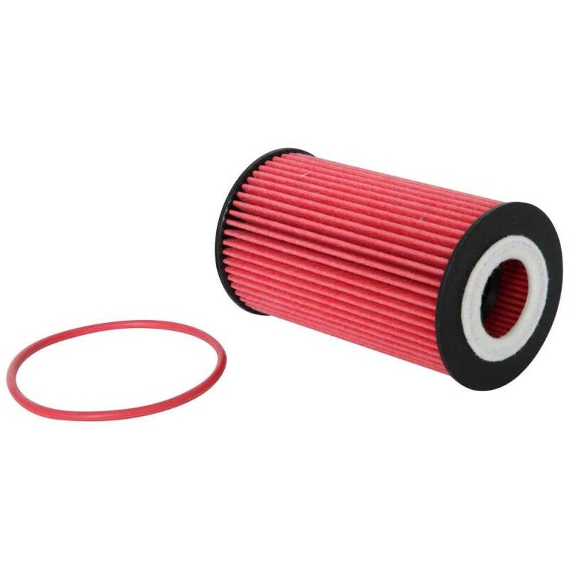 K&N HP-7011 high-performance pleated cartridge oil filter for Porsche engines.