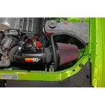 K&N Typhoon short ram intake system with mandrel-bent aluminum tube and conical oiled cotton air filter