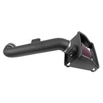 K&N Performance Air Intake with black HDPE tube and red oiled cotton conical filter for 2015-2017 Ford F-150 5.0L