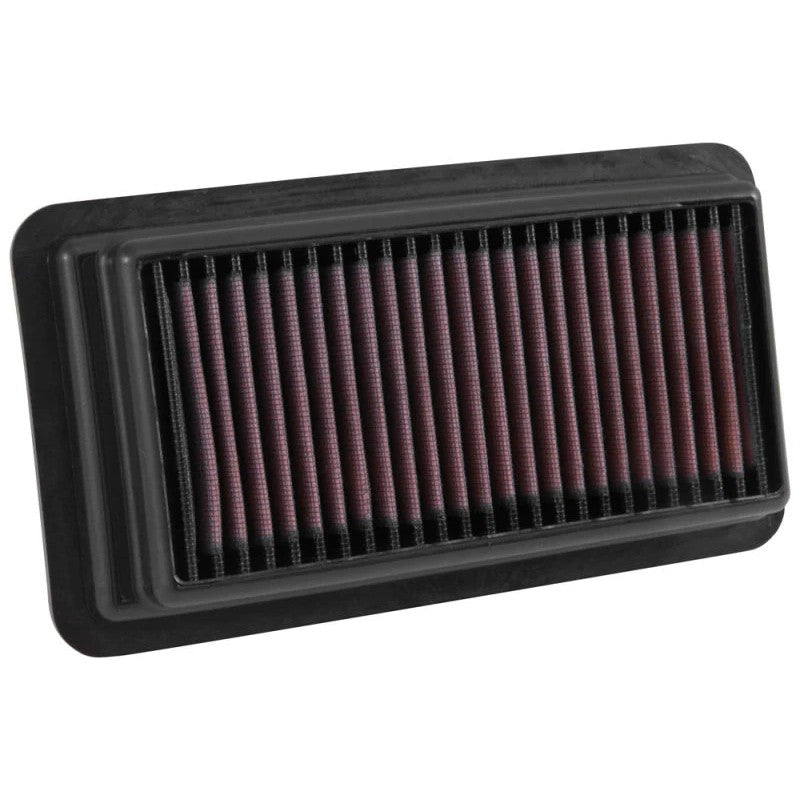 K&N 33-5044 high-flow replacement drop-in air filter with red oiled cotton media for Honda Civic and CR-V.