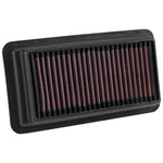 K&N 33-5044 high-flow replacement drop-in air filter with red oiled cotton media for Honda Civic and CR-V.