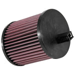 K&N E-0650 oiled cotton high-flow drop-in replacement air filter.