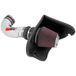 K&N 69-4534TP Typhoon air intake with polished aluminum mandrel-bent tube and conical red oiled filter for Camaro SS