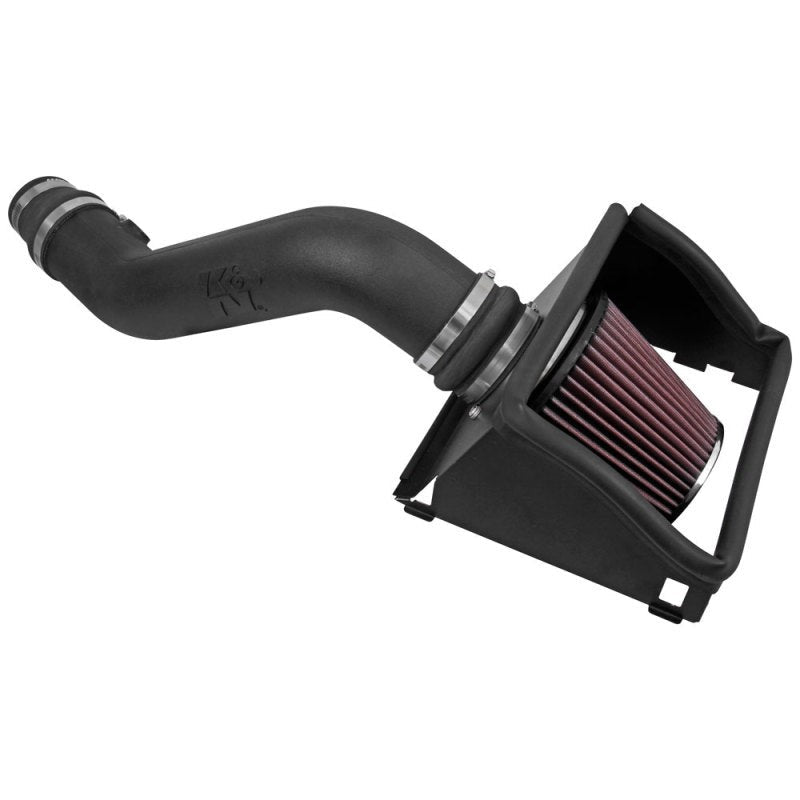 K&N 63-2596 AirCharger performance intake with black HDPE tube and oiled cotton filter for 2015-2017 Ford F-150 3.5L