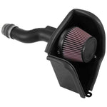 K&N AirCharger intake kit with black HDPE tube and conical air filter for 2016-2021 Honda Civic 1.5L