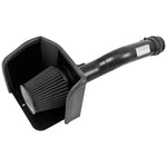 K&N Blackhawk 71 Series air intake kit featuring a black powder-coated aluminum tube and oil-free synthetic air filter.