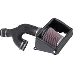 K&N 63-2599 AirCharger intake system with rotationally-molded HDPE tube, conical air filter, and heat shield