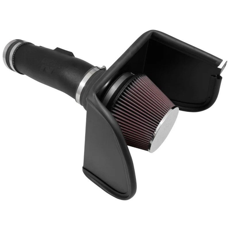 K&N 63-6019 AirCharger intake system with rotationally-molded HDPE tube and oiled cotton filter for Nissan Titan 5.6L