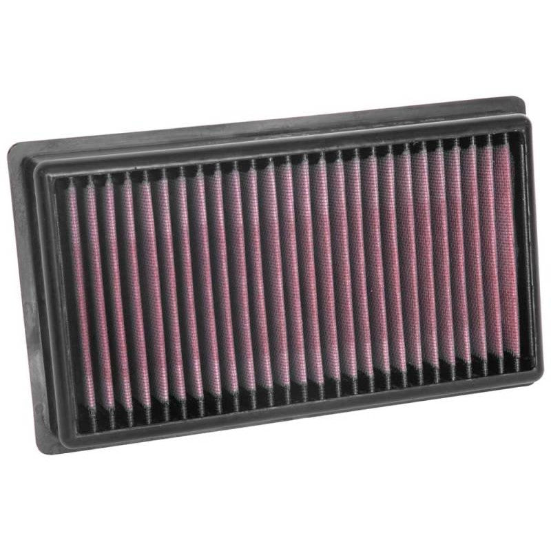 K&N 33-5081 high-flow oiled cotton replacement air filter for 2018-2023 Hyundai Accent and Kia Rio models