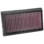 K&N 33-5081 high-flow oiled cotton replacement air filter for 2018-2023 Hyundai Accent and Kia Rio models