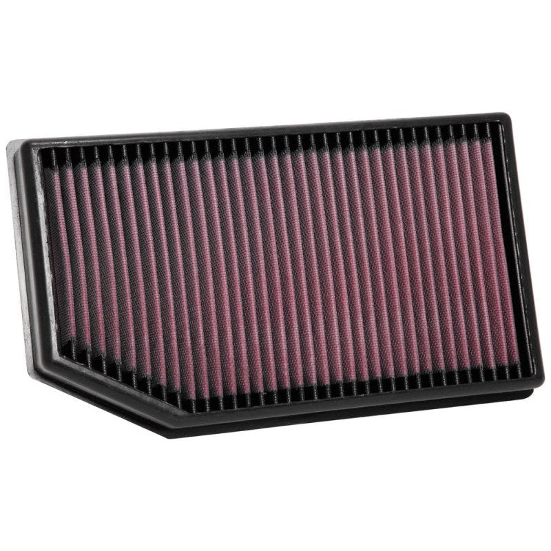 K&N 33-5076 washable red oiled cotton drop-in air filter for 2018-2025 Jeep Wrangler and Gladiator