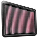 K&N 33-5073 replacement high-flow oiled cotton drop-in air filter for Genesis G70 and Kia Stinger